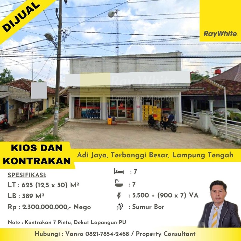 rumah usaha murah terbanggi besar