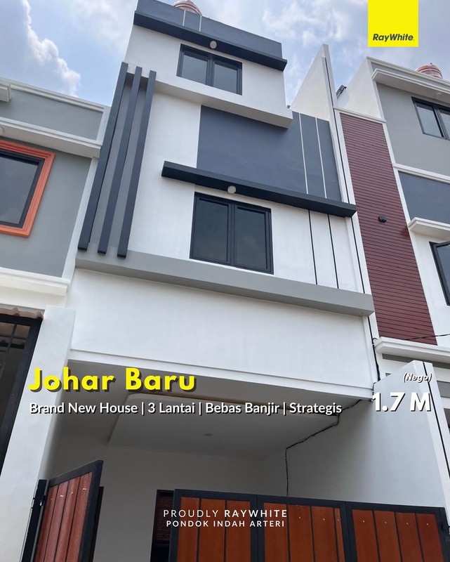 DIJUAL RUMAH BRAND NEW DI TENGAH KOTA - JOHAR BARU, Percetakan Negara JAKARTA PUSAT