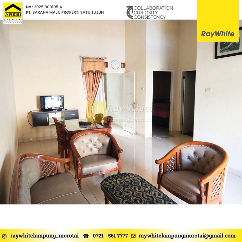 RP.45 JUTA NEGO FULL FURNISHED DISEWAKAN RUMAH DI KEDATON BANDAR LAMPUNG