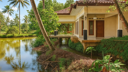 Tanah Seluas 7428 m2 Lokasi Strategis di Sawangan, Depok