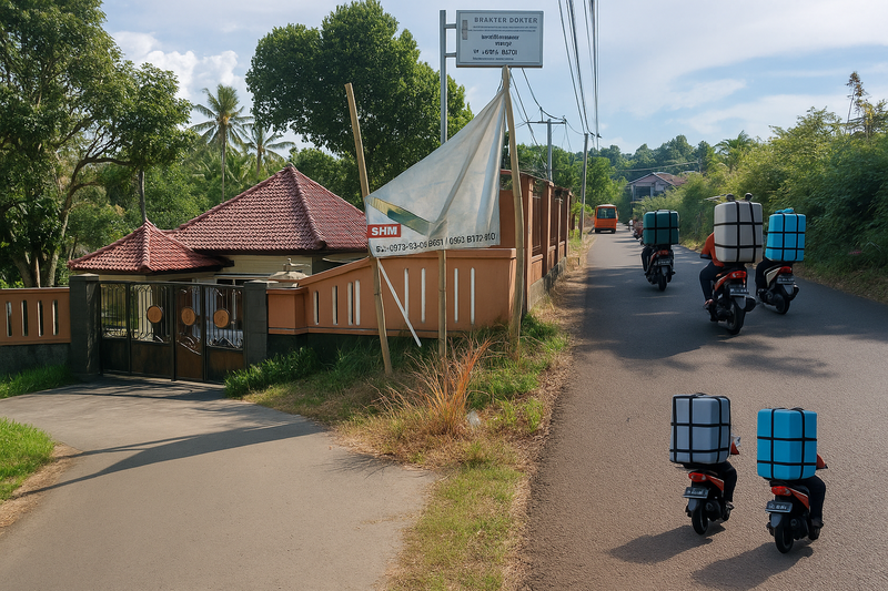 Tanah Seluas 7428 m2 Lokasi Strategis di Sawangan, Depok