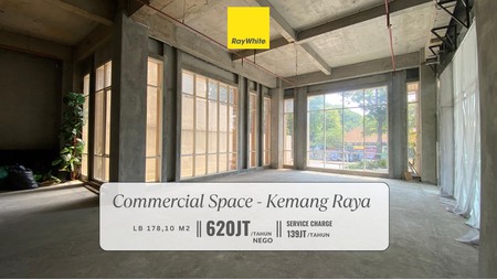 Disewakan Commercial Space di Area Premium Kemang Raya, Jakarta Selatan. Cocok untuk Restaurant / Retail Store 
