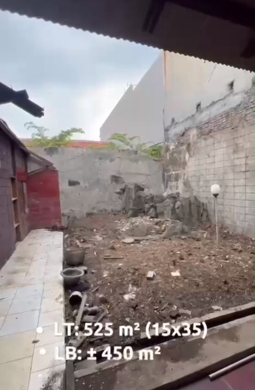 Hitung Rp.17 jt-an/m2 Dijual 525 m2 Rumah Raya Tenggilis Mejoyo - Nol Jalan Raya Komersial Area Cocok Buat Segala Usaha -dekat Alfa Midi , Spbu Shell, Chicco Supermarket , Kampus UBAYA Tenggilis