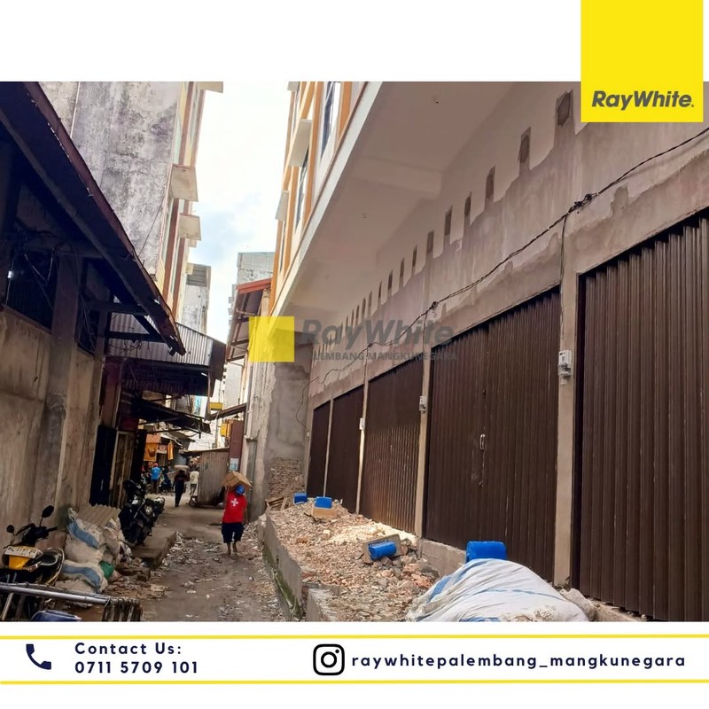 Ruko Disewakan di Pasar 16 Ilir