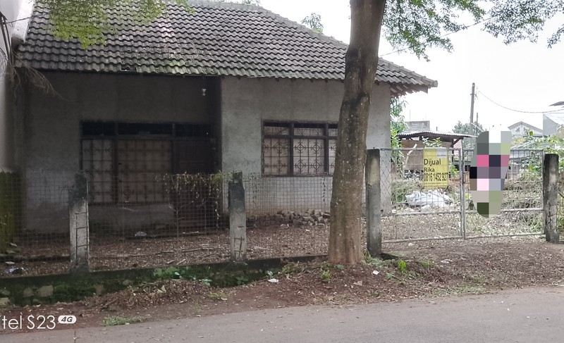Dijual Tanah ada Bangunan Lokasi di Depan Jalan Cocok Untuk Usaha di daerah Pagedangan Tangerang 