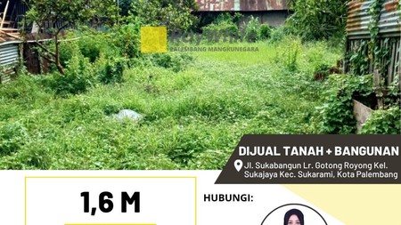 Dijual Tanah + Bangunan Rumah 