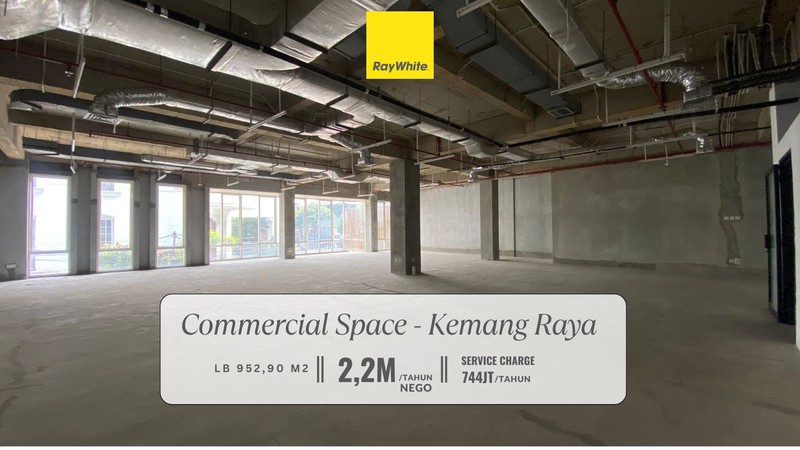 Disewakan Commercial Space di Area Premium Kemang Raya, Jakarta Selatan. Cocok untuk Restaurant / Retail Store