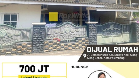 RUMAH JUAL PALEMBANG TENGAH KOTA PALEMBANG 
