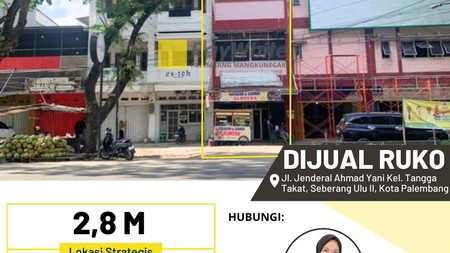 RUKO JUAL KOTA PALEMBANG LOKASI TEMPAT  BISNIS 