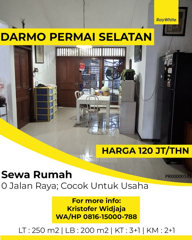 Disewakan Rumah Raya Darmo Permai Selatan Surabaya - Cocok untuk Usaha