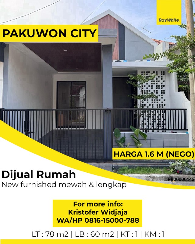 Dijual Rumah Griya Asri Pakuwon City Surabaya Timur