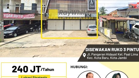Disewakan Ruko 3 Pintu di Kota Jambi