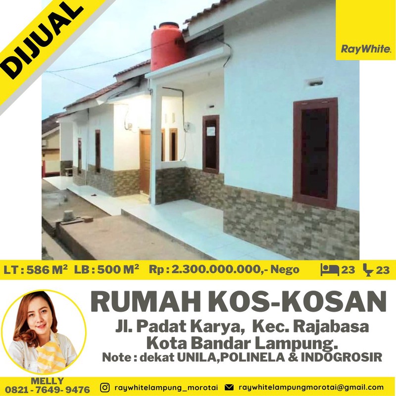 rumah kosan  murah rajabasa