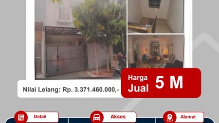 Dijual Lelang Rumah Minimalis Dalam Komplek, Strategis & Bebas Banjir.