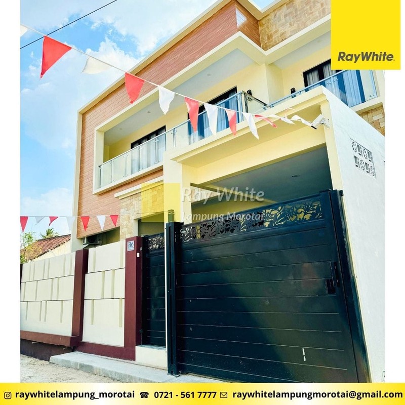 DIJUAL RUMAH BARU BANGUN DAN MEWAH DI JL.RADEN GUNAWAN KOTA BANDAR LAMPUNG