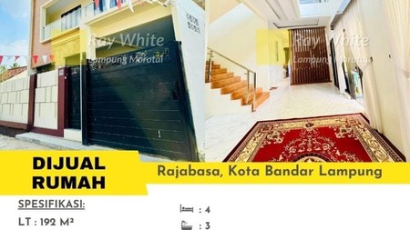 DIJUAL RUMAH BARU BANGUN DAN MEWAH DI JL.RADEN GUNAWAN KOTA BANDAR LAMPUNG