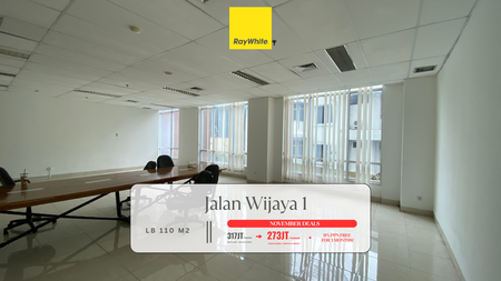 Disewakan Murah! Kantor/Tempat Usaha di Premium Area Jl Wijaya, Kby Baru 