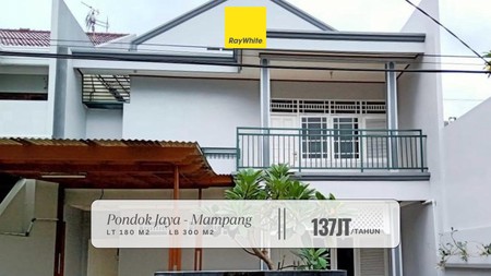 Disewa Rumah 2 Lantai di Pondok Jaya Mampang Jaksel