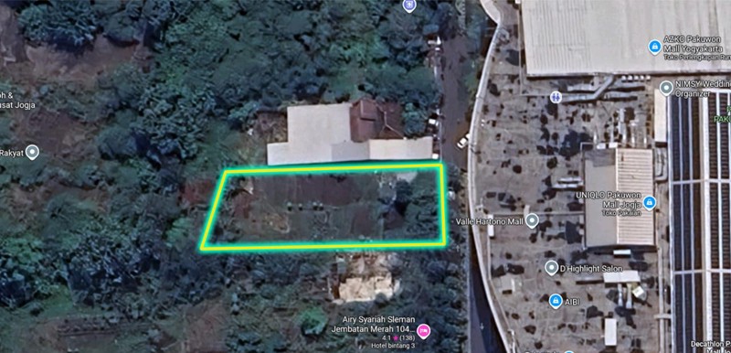 Tanah Pekarangan 1588 Meter Persegi Strategis Dekat Pakuwon Mall, Condongcatur, Sleman 