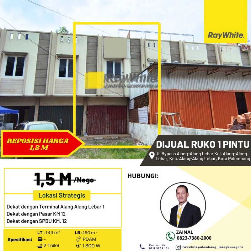 DIJUAL RUKO STRATEGIS 2,5 LANTAI