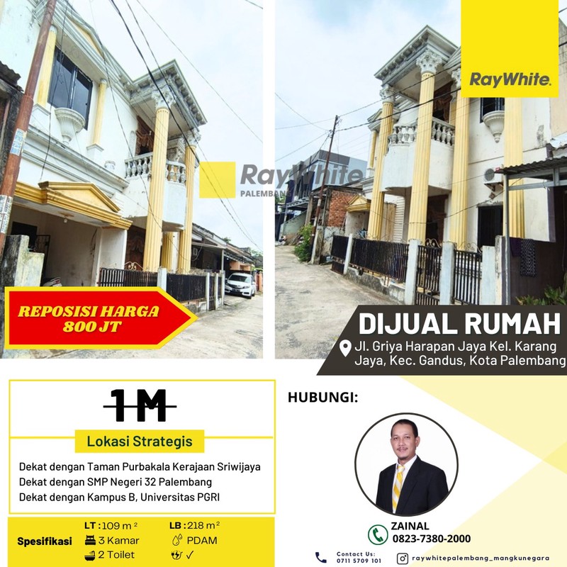 DIJUAL MURAH RUMAH 2 AREA STRATEGIS