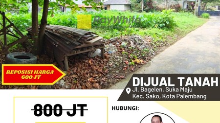 DIJUAL TANAH STRATEGIS LOKASI PINGGIR JALAN