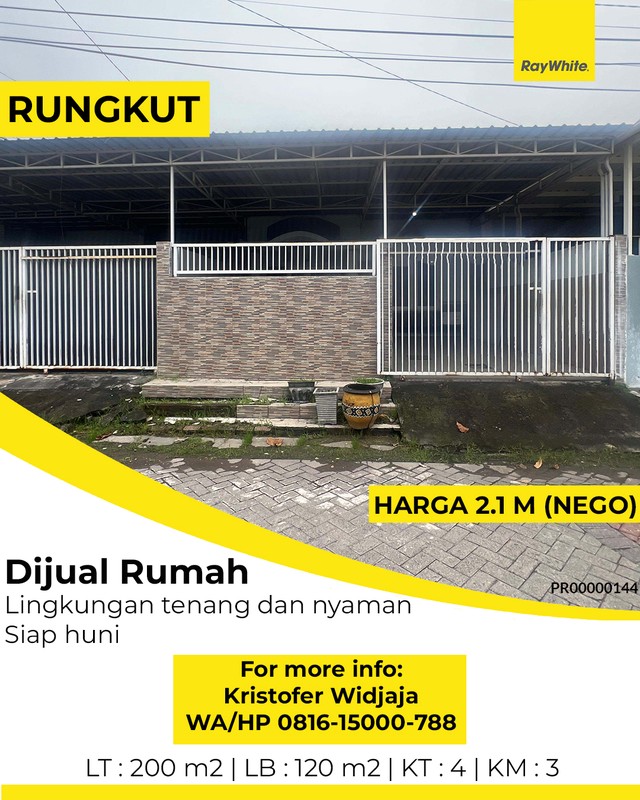 Dijual Rumah Griya Kencana Asri Rungkut Surabaya Timur Nyaman Siap Huni