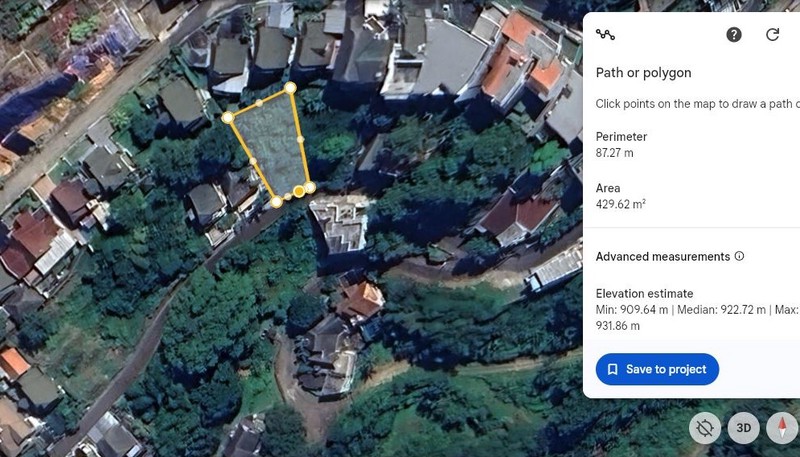 Tanah View Cantik Dekat The Valley Dago Bandung