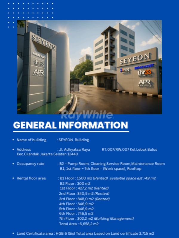 Kantor Siap Pakai di Seyeon Building Jakarta Selatan - Lokasi Strategis & Harga Paling Terjangkau