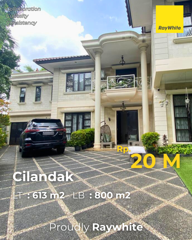 DIJUAL : Rumah Mewah Klasik-Mediterania di Cilandak selangkah dari Mall CITOS 