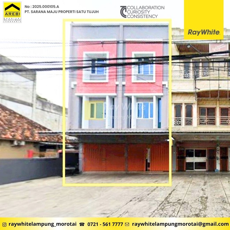 Ruko 2 Pintu 3 Lantai Kedaton