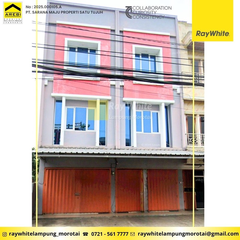 Ruko 2 Pintu 3 Lantai Kedaton