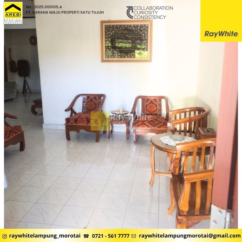Dijual Rumah yang berlokasi di Teluk Betung Utara, Kota Bandar Lampung