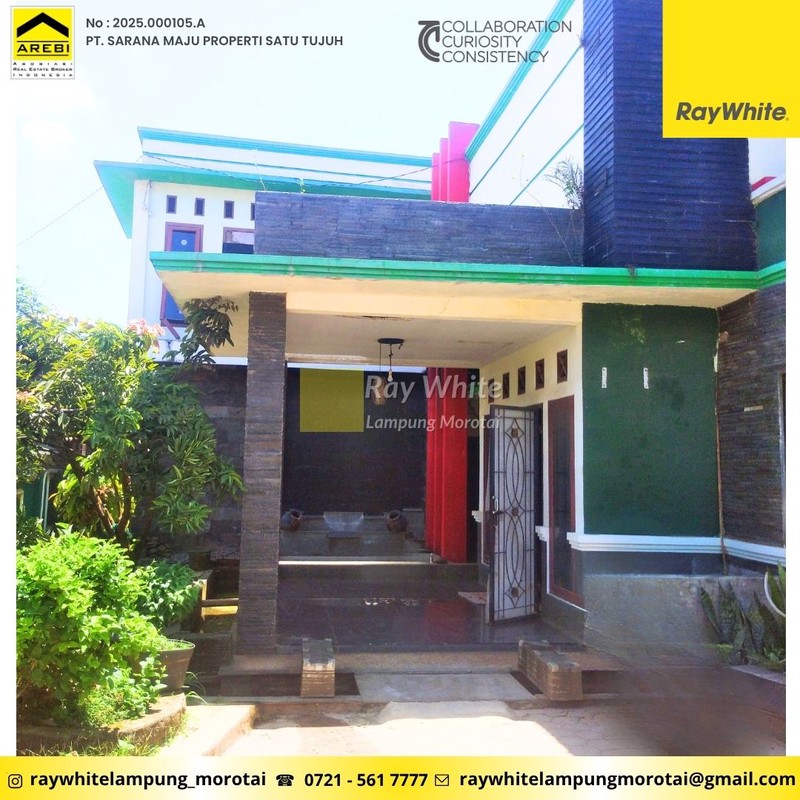 Dijual Rumah BONUS Kios berlokasi di Rajabasa Kota Bandar Lampung