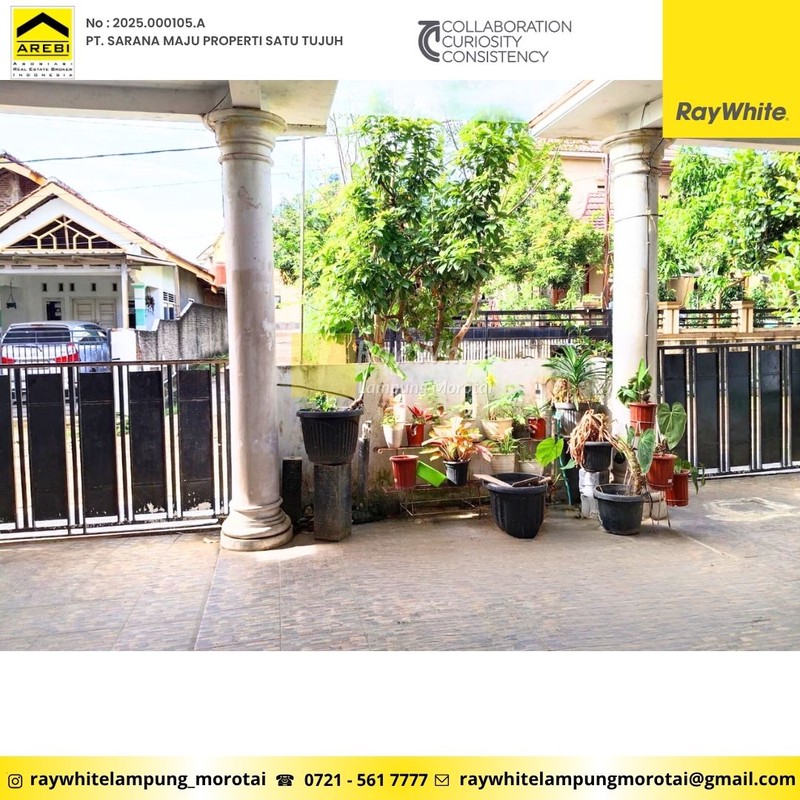 Dijual Rumah berlokasi di Perum. BTN 2, Way Halim Permai, Sukarame, Bandar Lampung