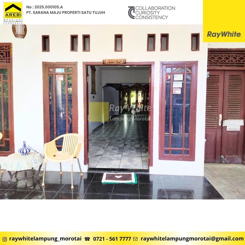 Dijual Rumah berlokasi di Perum. BTN 2, Way Halim Permai, Sukarame, Bandar Lampung