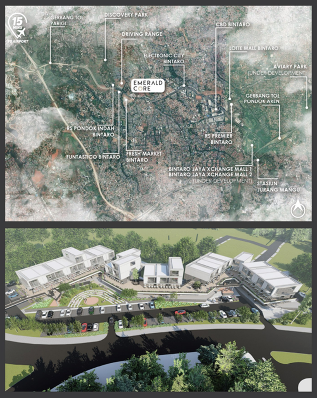 Ruko Emerald Core CBD Bintaro Strategis Unit Terbatas