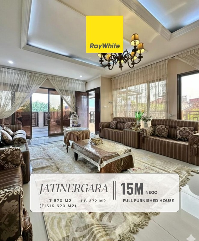 Dijual Rumah Mewah Full Furnished di dalam Komplek, Jatinegara, Jakarta Timur