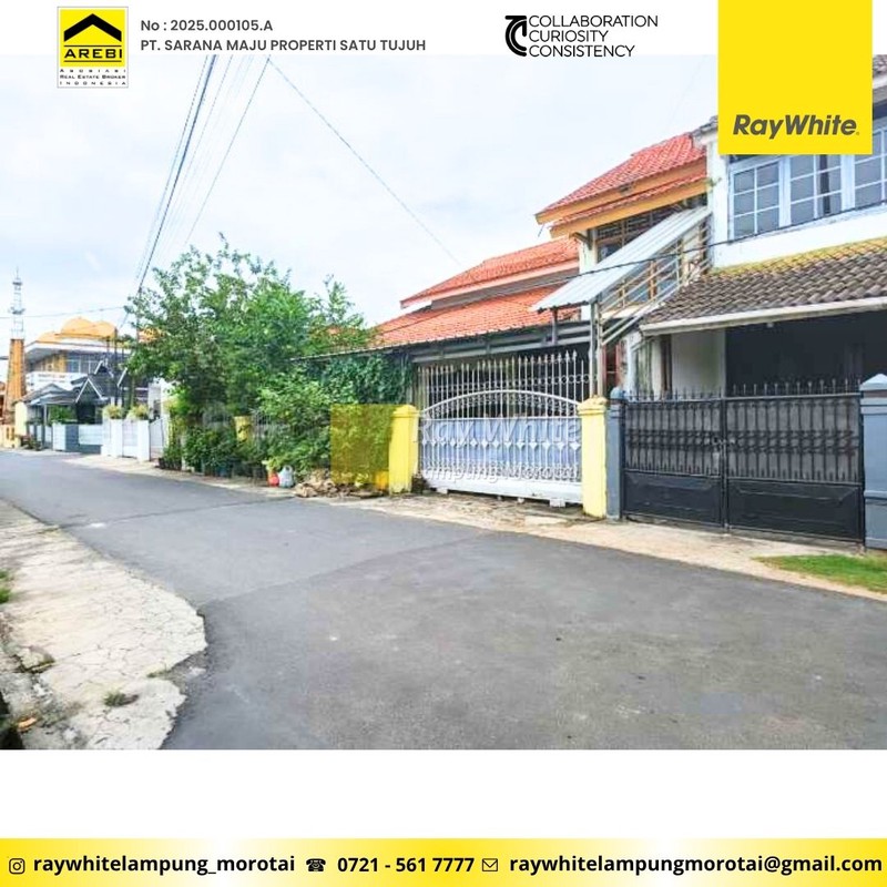 Dijual Rumah Pusat Kota Bandarlampung luas 515m2