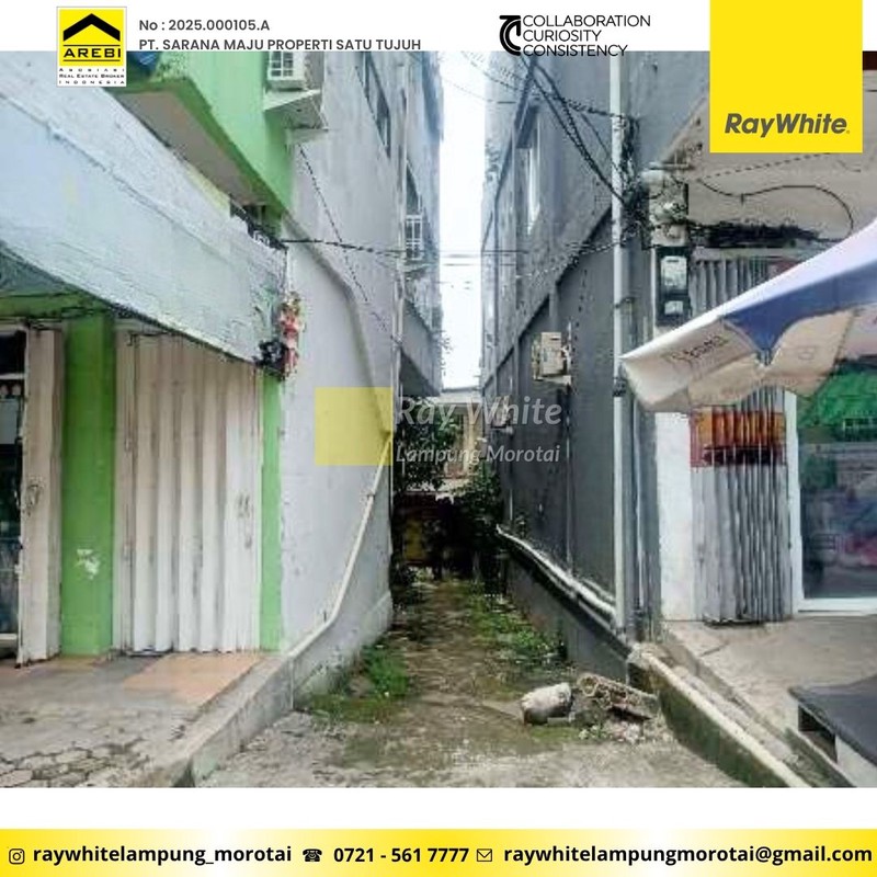 Ruko Murah Lokasi Tanjung karang Pusat cuma 270JUTA