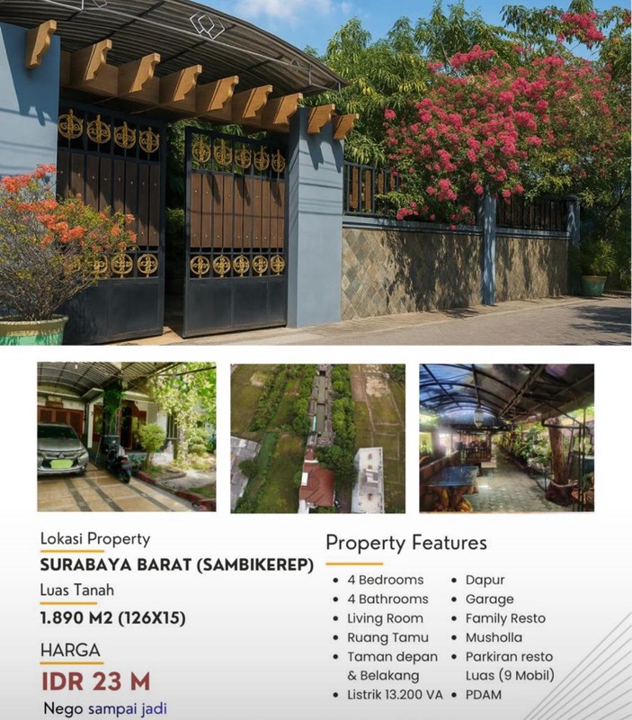 Rumah Hitung Tanah Area Cipete