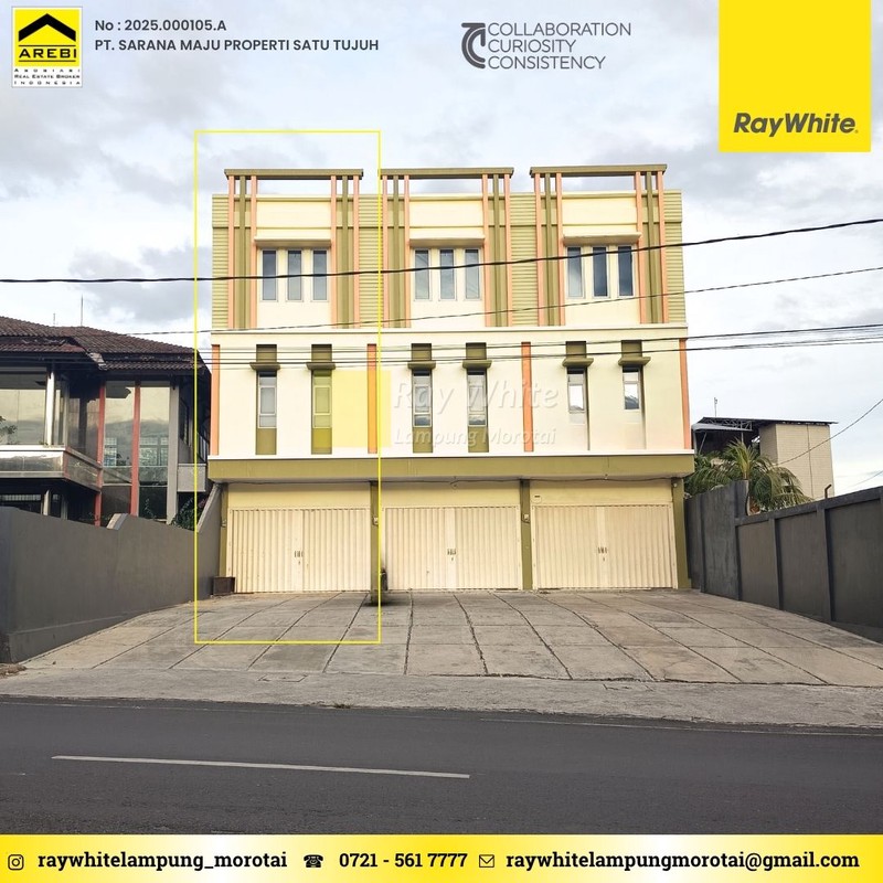 Disewakan Ruko 3 lantai