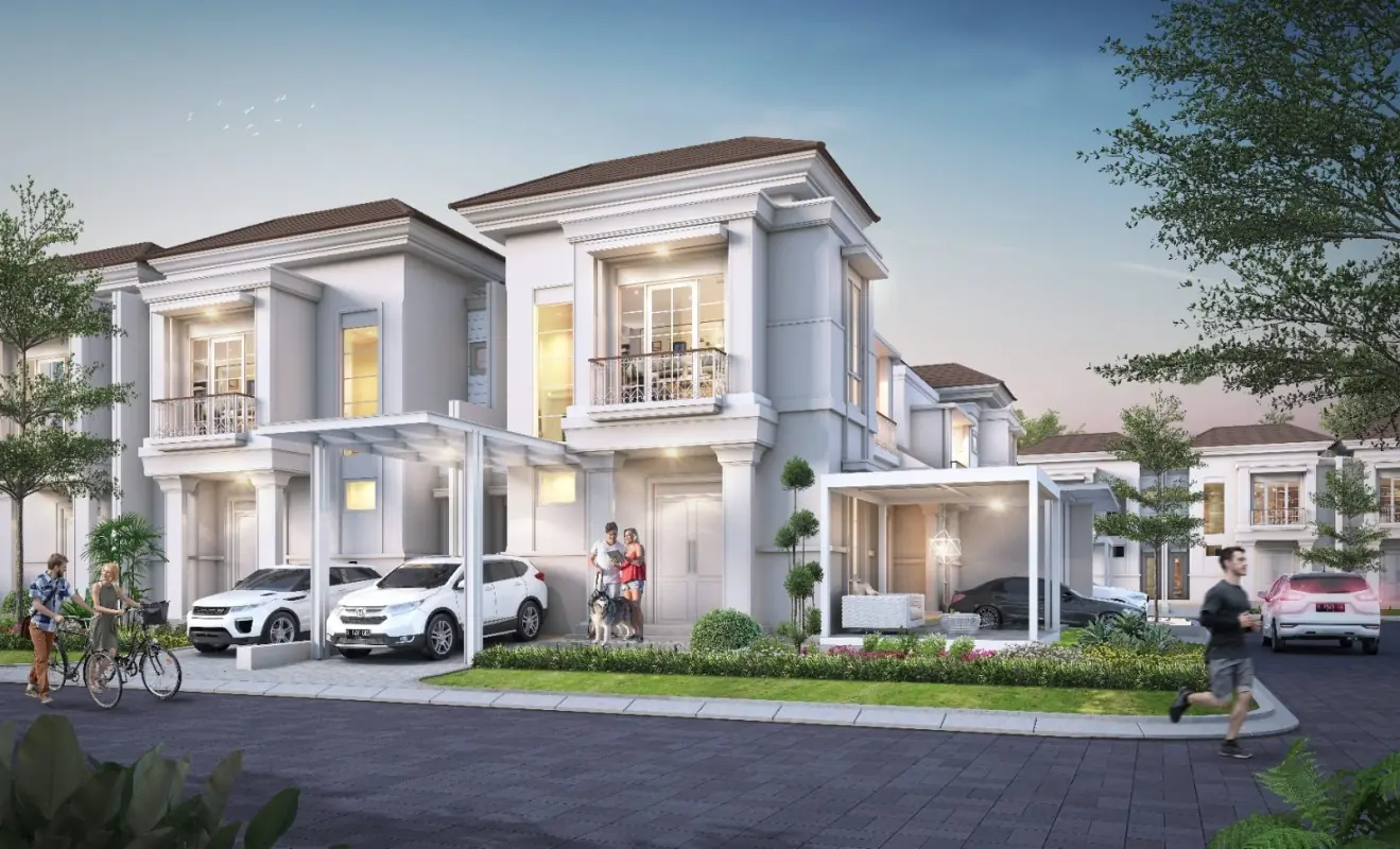 Rumah 2 lantai Cluster Alicante