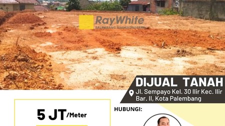 Dijual Cepat Tanah di Jl Sempayo Kel 30 Ilir Kota Palembang