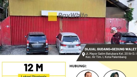 Dijual Cepat Gudang + Gedung Walet Jl. Mayor Salim Batubara Kota Palembang