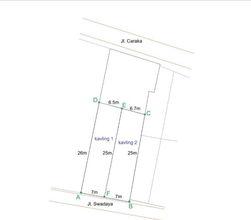 2 Tanah Kavling murah juma 5,5jt/m hadap jl. Swadaya Pondok Aren Tangsel.