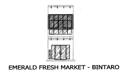 Jarang Ada!! Disewakan Ruko Fresh Market , CBD Emerald Bintaro Jaya Sektor 9