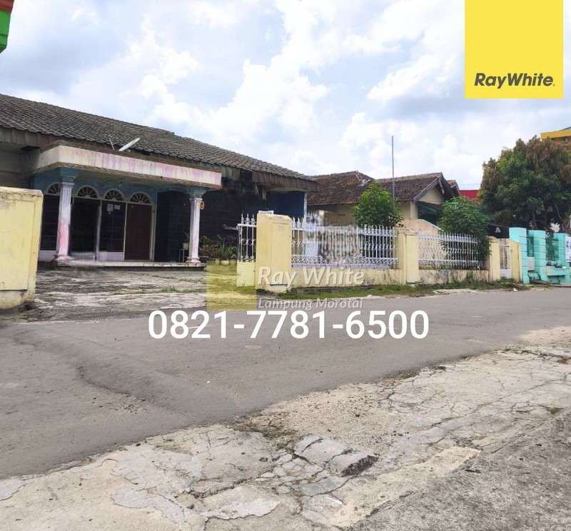 Dijual tanah bonus Bangunan di Way Halim bebas banjir LT545meter