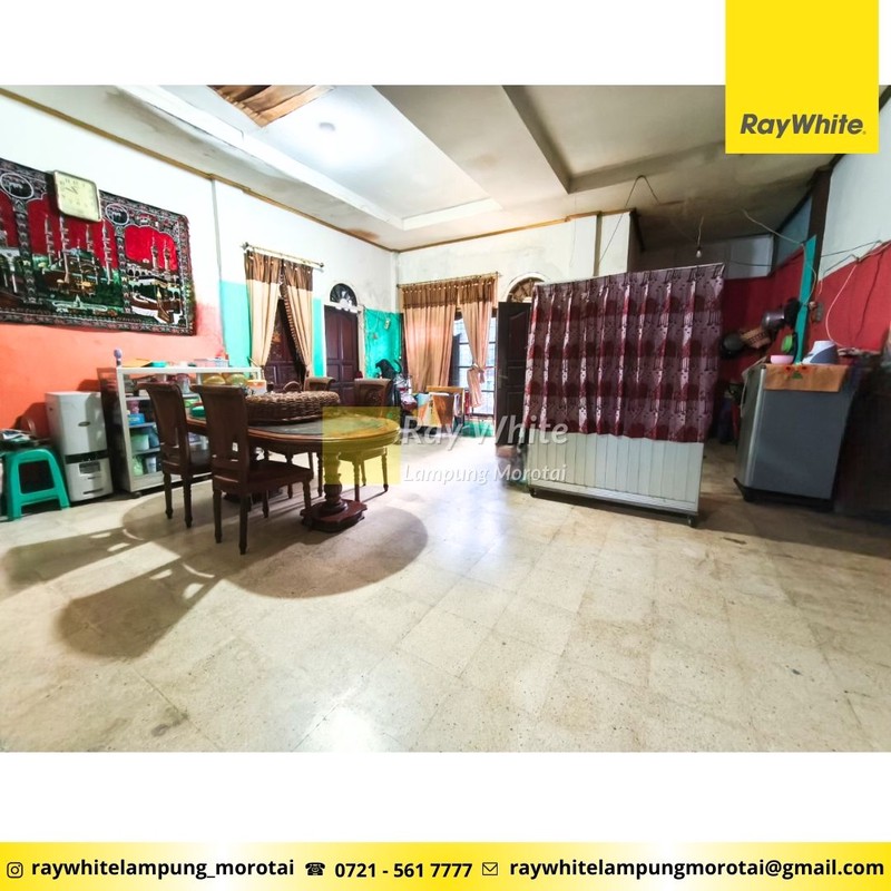 Dijual tanah bonus Bangunan di Way Halim bebas banjir LT545meter