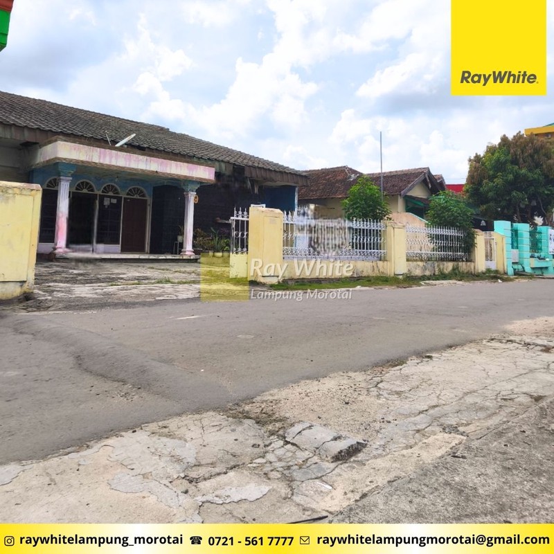 Dijual tanah bonus Bangunan di Way Halim bebas banjir LT545meter